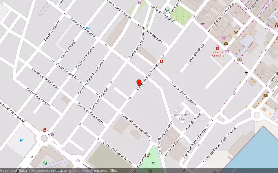 Mapa de Subasta Inmueble (Vivienda) en Vinaròs, Castellón/Castelló