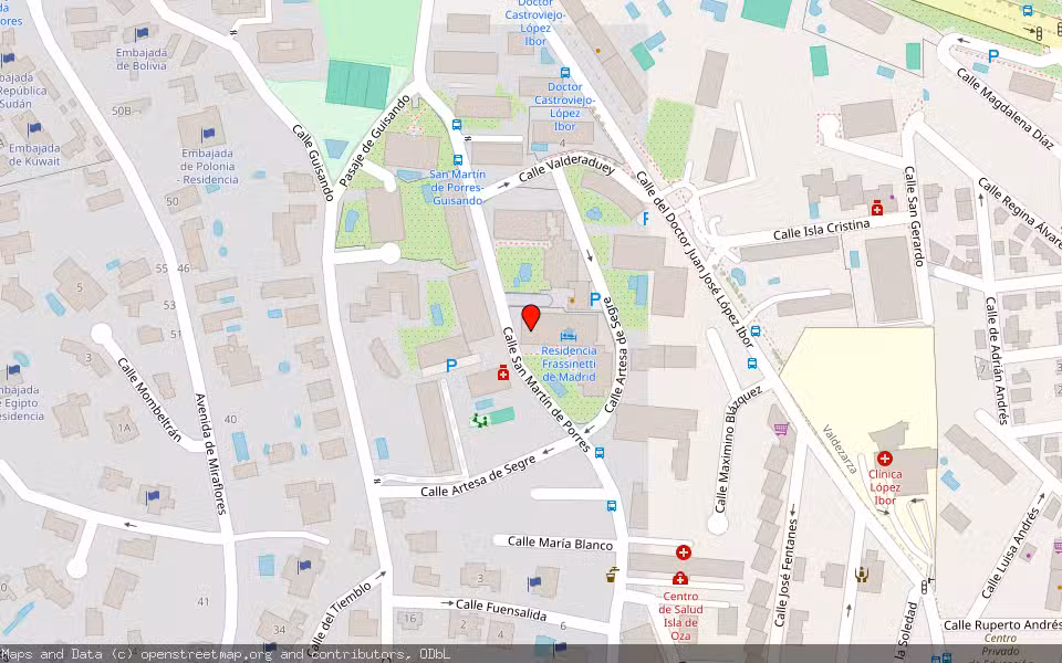 Mapa de Subasta Inmueble (Garaje) en Madrid