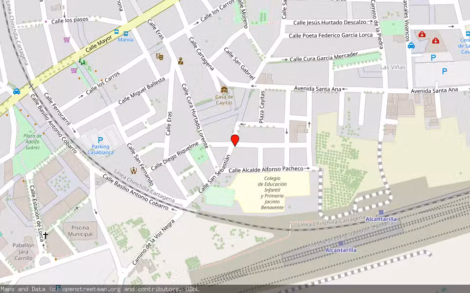 Mapa de Subasta Inmueble (Vivienda) en Alcantarilla, Murcia