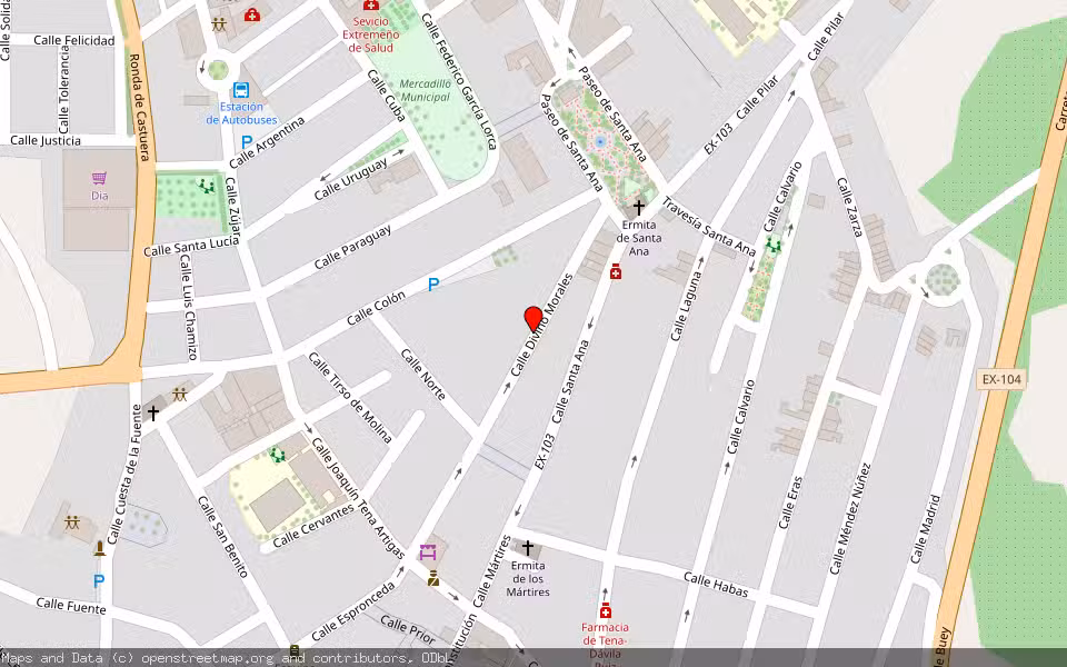 Mapa de Subasta Inmueble (Otros) en Castuera, Badajoz