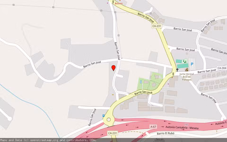 Mapa de Subasta Inmueble (Garaje) en Boo De Piélagos, Cantabria