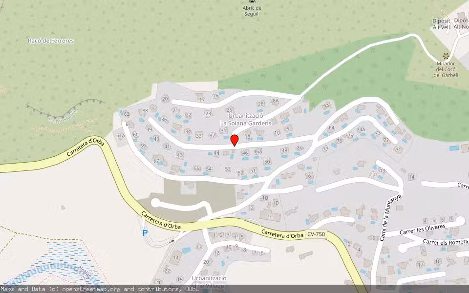 Mapa de Subasta Inmueble (Vivienda) en Alcalalí, Alicante/Alacant