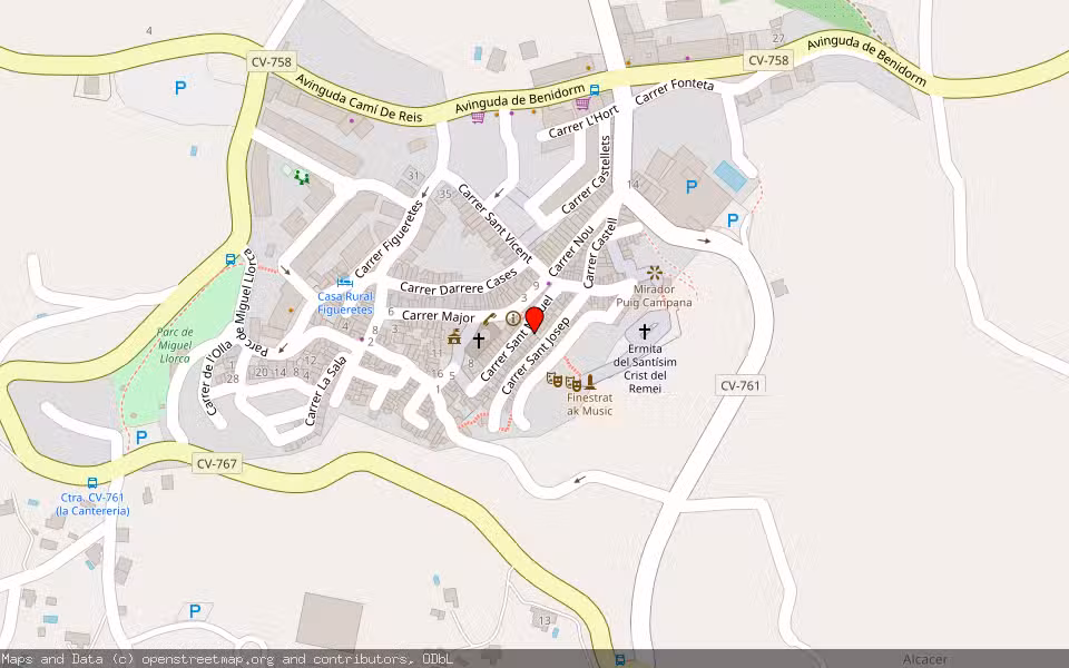 Mapa de Subasta Inmueble (Vivienda) en Finestrat, Alicante/Alacant