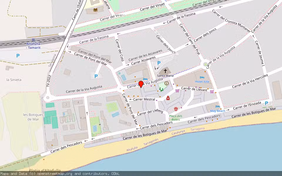 Mapa de Subasta Inmueble (Vivienda) en Altafulla, Tarragona