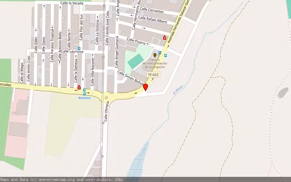 Mapa de Subasta Inmueble (Vivienda) en Guargacho, Arona, Santa Cruz de Tenerife