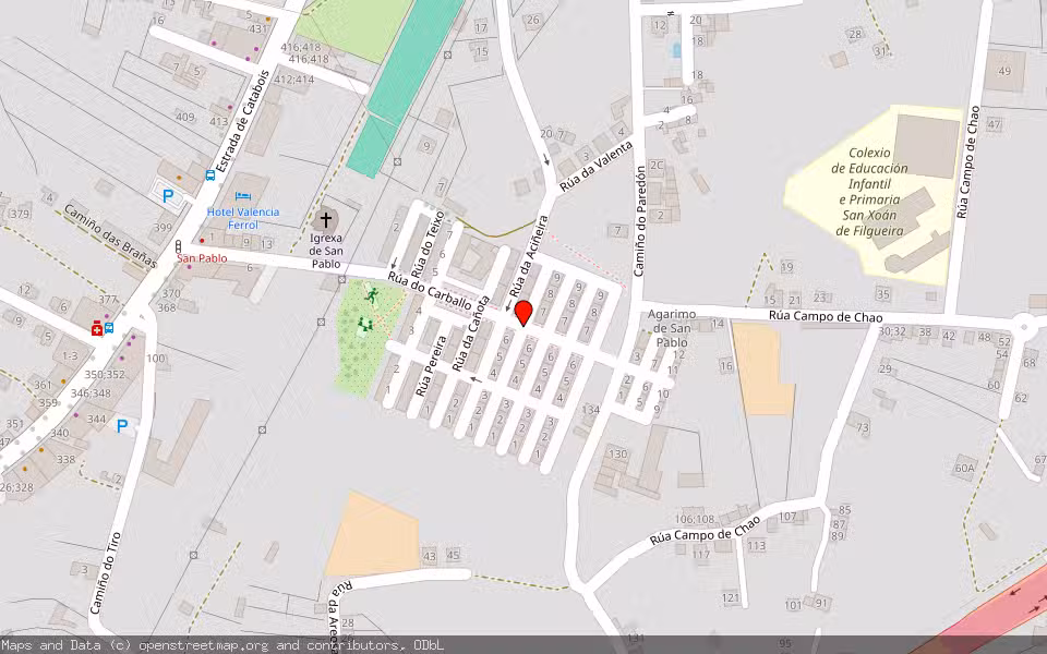 Mapa de Subasta Inmueble (Vivienda) en Ferrol, A Coruña