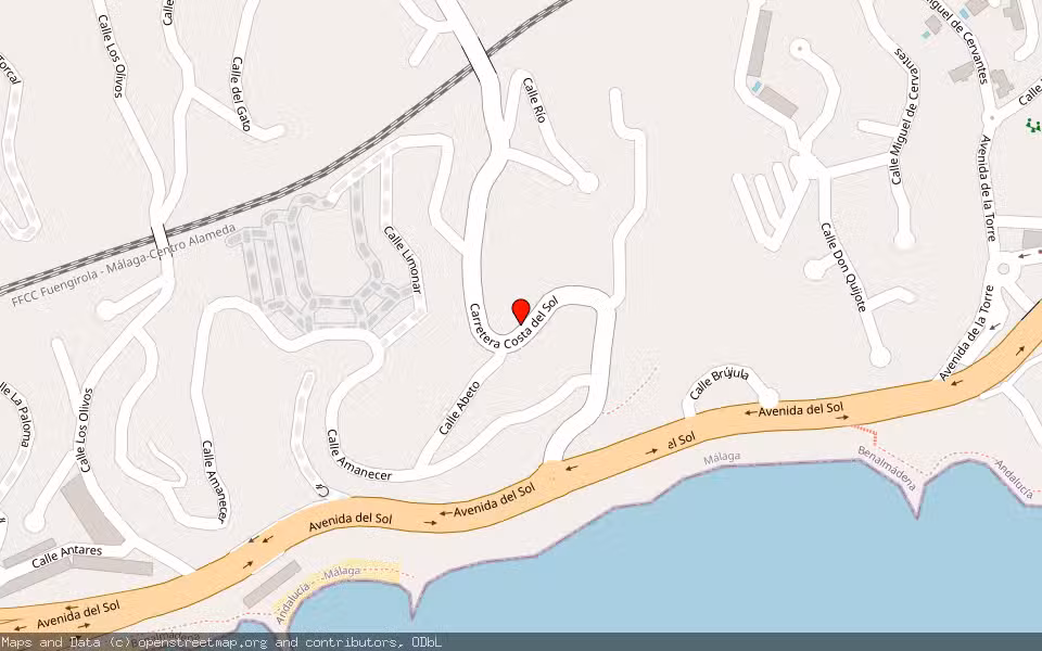 Mapa de Subasta Inmueble (Vivienda) en Benalmádena, Málaga