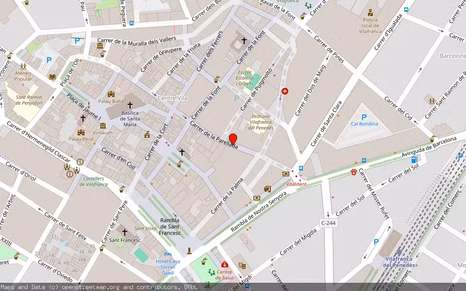 Mapa de Subasta Inmueble (Vivienda) en Vilafranca Del Penedes, Barcelona