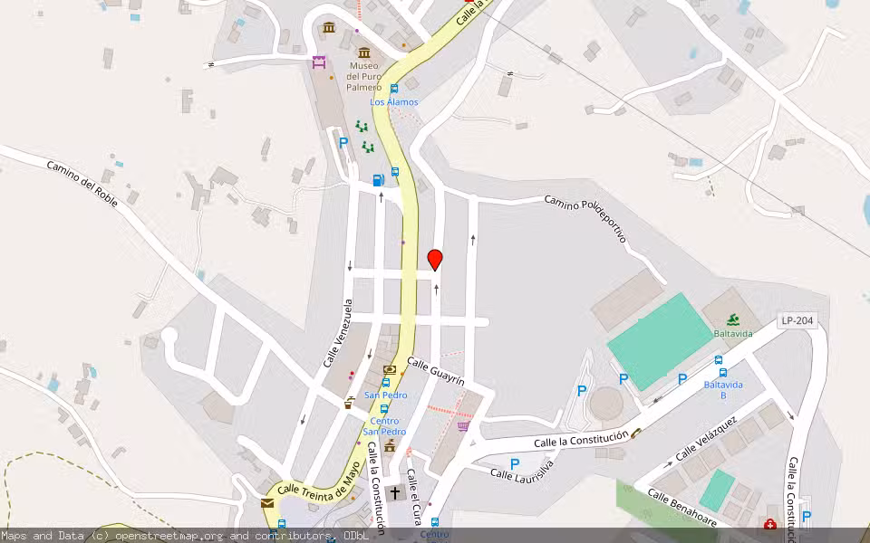 Mapa de Subasta Inmueble (Local comercial) en Breña Alta, Santa Cruz de Tenerife