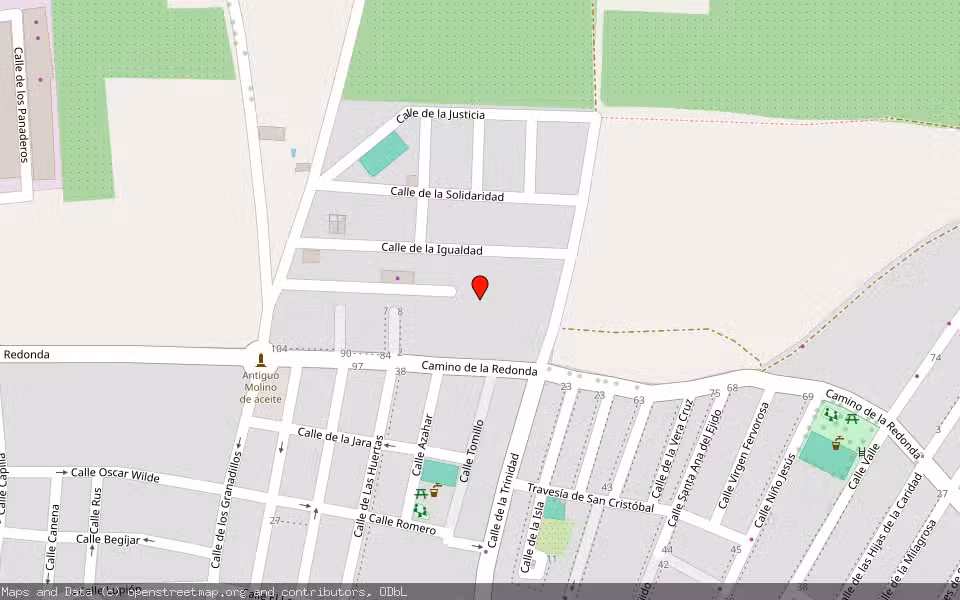 Mapa de Subasta Inmueble (Solar) en Baeza, Jaén