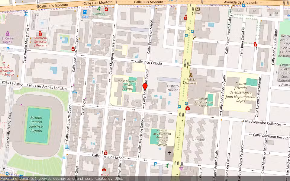 Mapa de Subasta Inmueble (Vivienda) en Sevilla