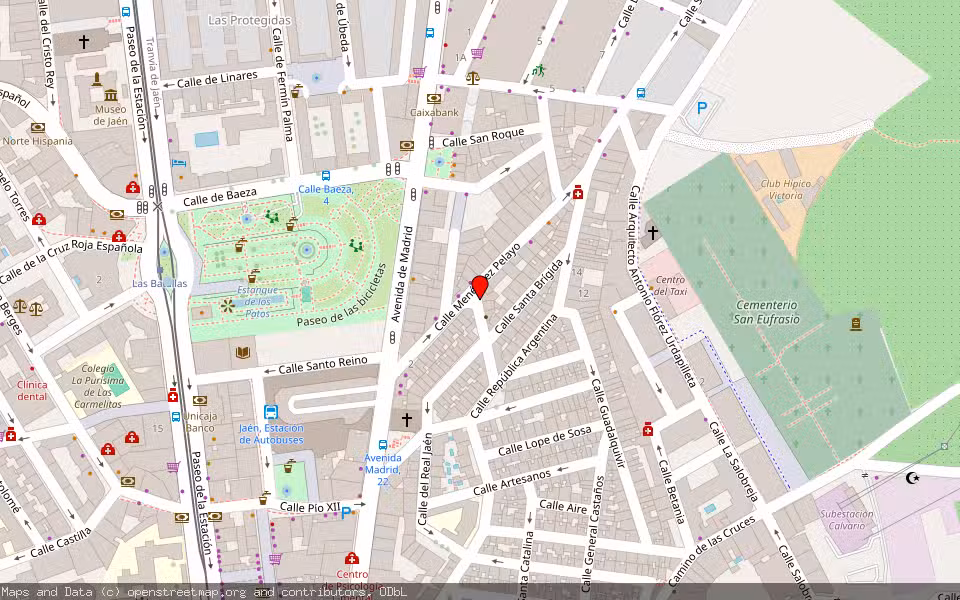 Mapa de Subasta Inmueble (Vivienda) en Jaen, Jaén
