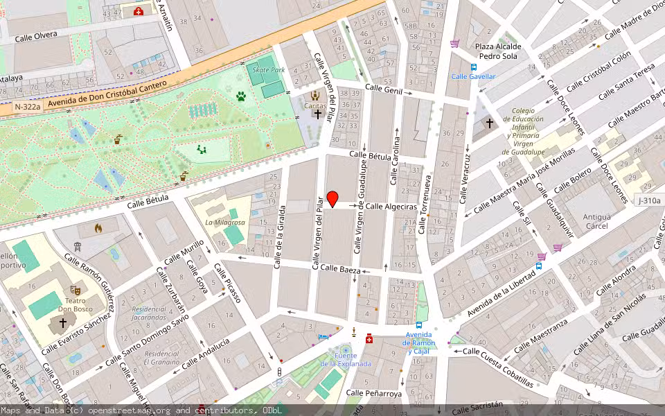 Mapa de Subasta Inmueble (Vivienda) en Ubeda, Jaén