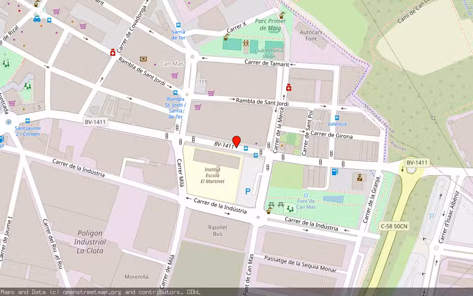 Mapa de Subasta Inmueble (Vivienda) en Ripollet, Barcelona