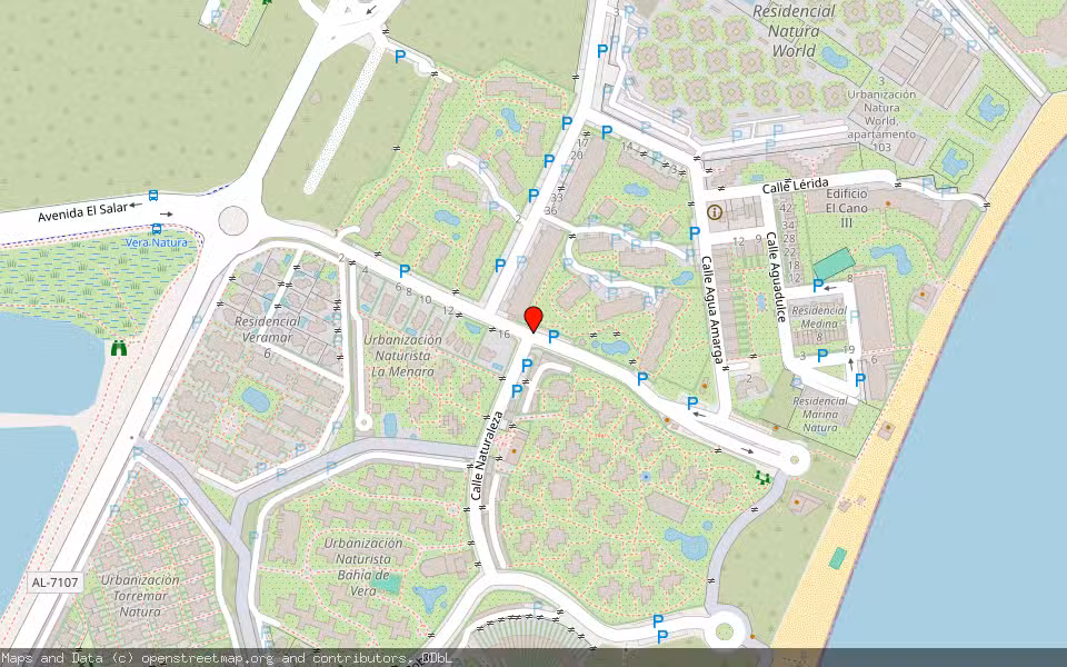 Mapa de Subasta Inmueble (Vivienda) en Vera, Almería