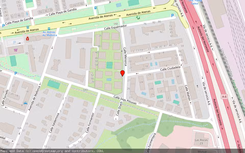 Mapa de Subasta Inmueble (Vivienda) en Las Rozas, Madrid