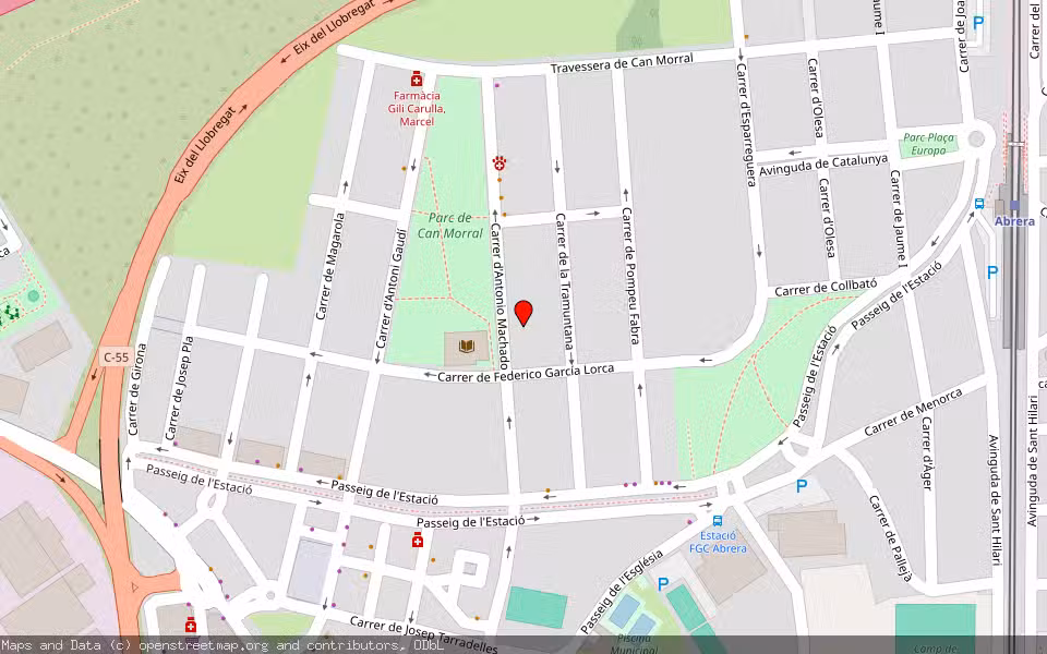 Mapa de Subasta Inmueble (Vivienda) en Abrera, Barcelona