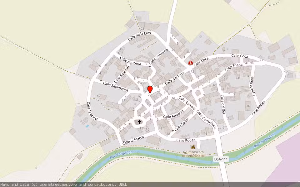 Mapa de Subasta Inmueble (Vivienda) en Peñarandilla, Salamanca