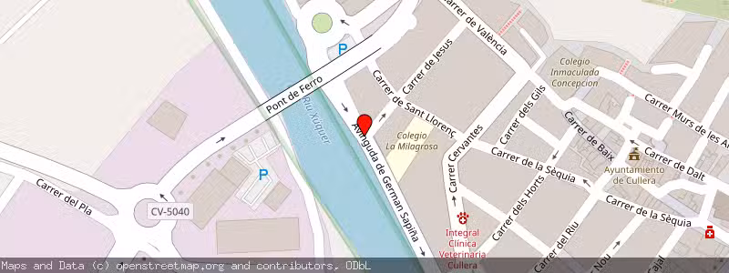 Mapa de Subasta de Inmueble (Garaje) en Cullera, Valencia 