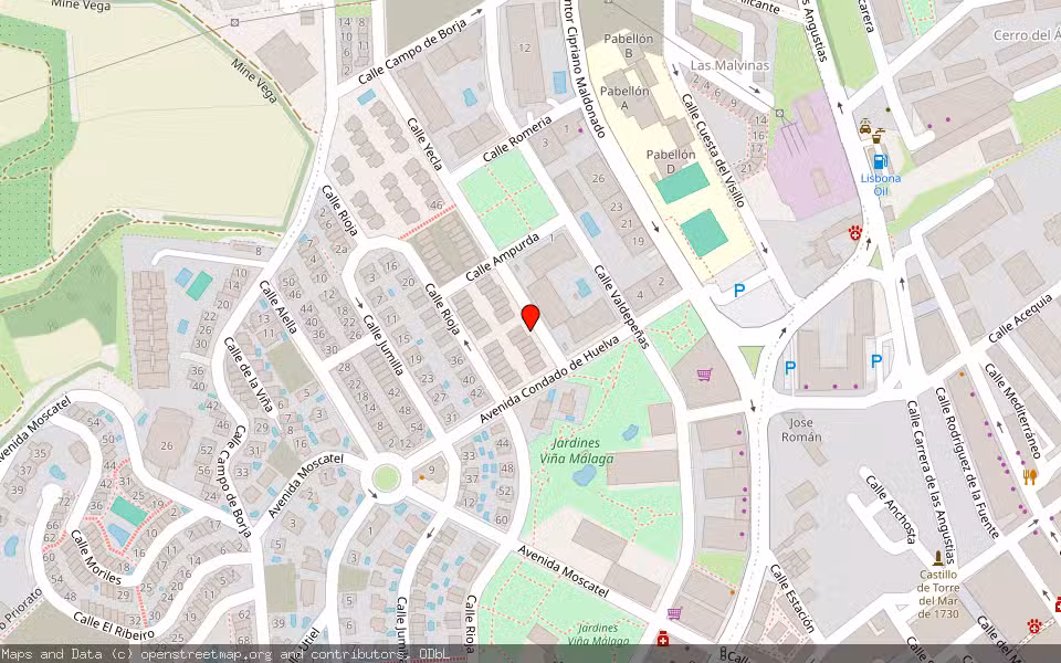 Mapa de Subasta Inmueble (Vivienda) en Vélez Málaga, Málaga