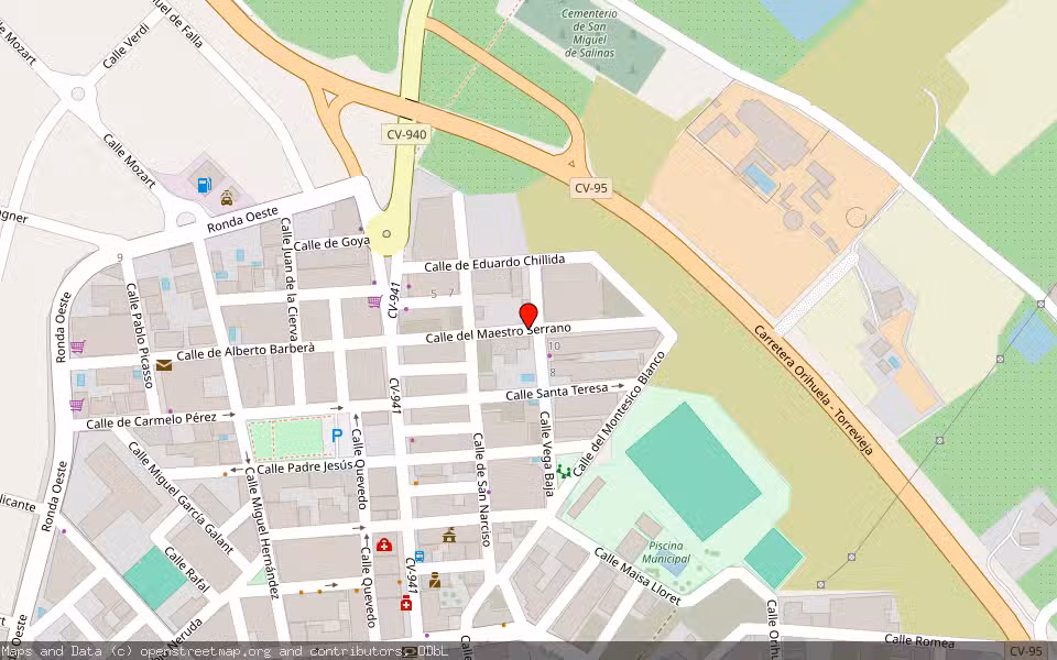 Mapa de Subasta Inmueble (Garaje) en San Miguel De Salinas, Alicante/Alacant