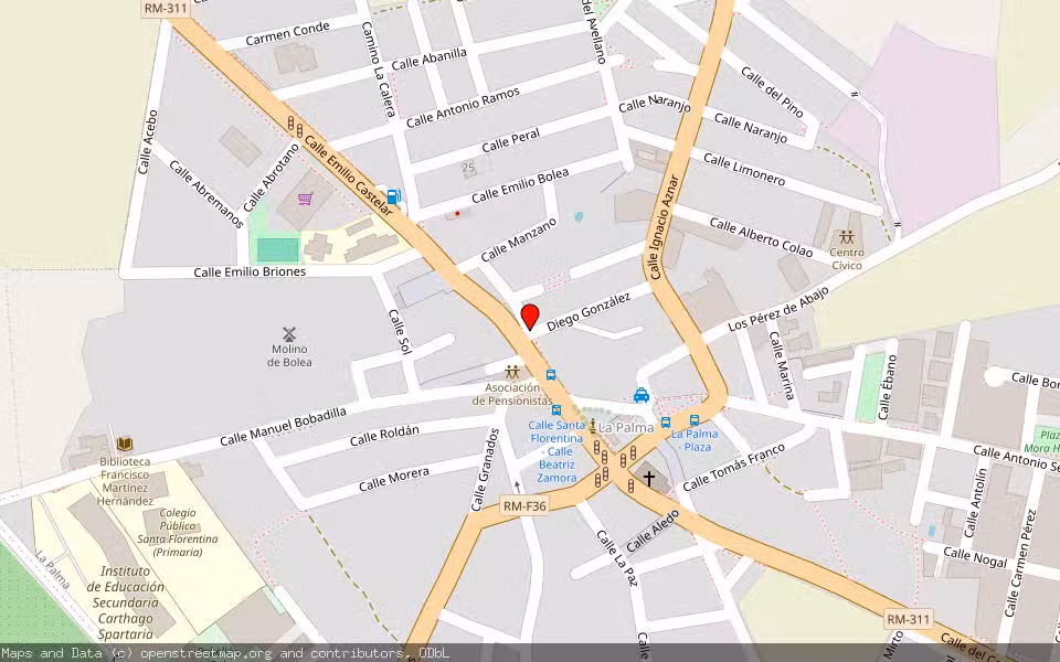 Mapa de Subasta Inmueble (Nave industrial) en Cartagena, Murcia