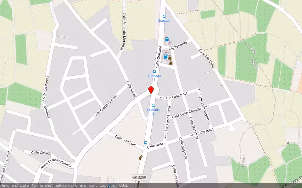 Mapa de Subasta Inmueble (Vivienda) en Ogijares, Granada