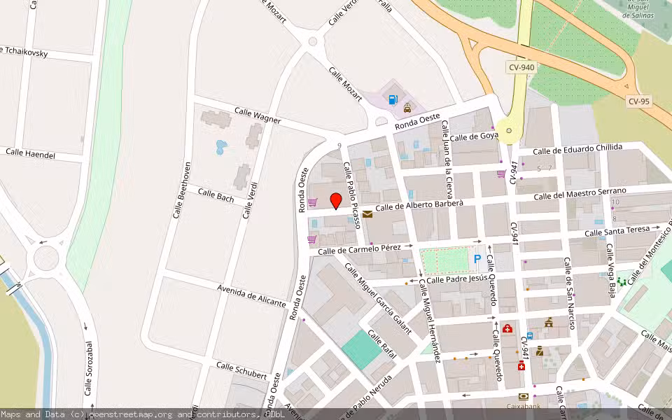 Mapa de Subasta Inmueble (Garaje) en San Miguel De Salinas, Alicante/Alacant