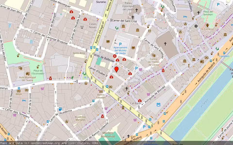 Mapa de Subasta Inmueble (Local comercial) en Lleida