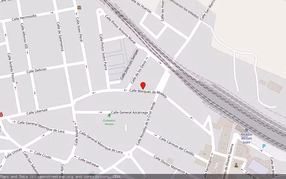 Mapa de Subasta Inmueble (Vivienda) en Alcázar De San Juan, Ciudad Real