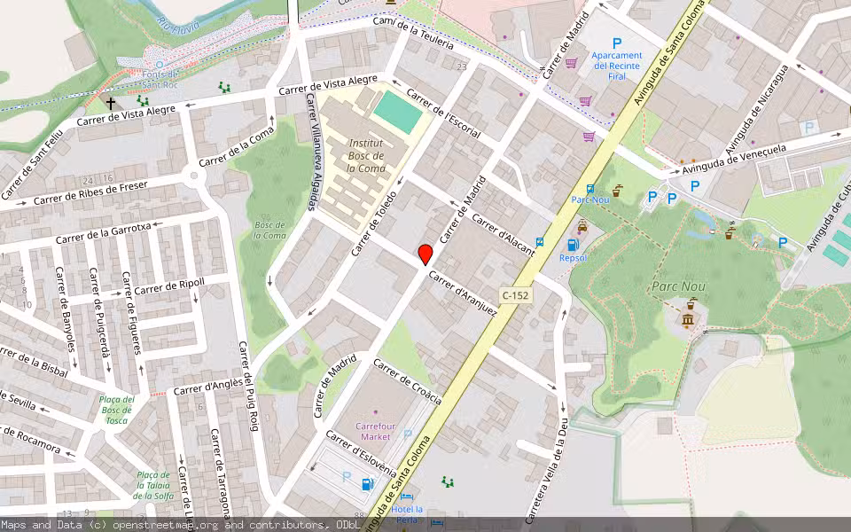 Mapa de Subasta Inmueble (Vivienda) en Olot, Girona