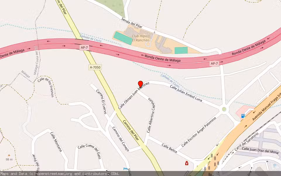 Mapa de Subasta Inmueble (Garaje) en Torremolinos, Málaga