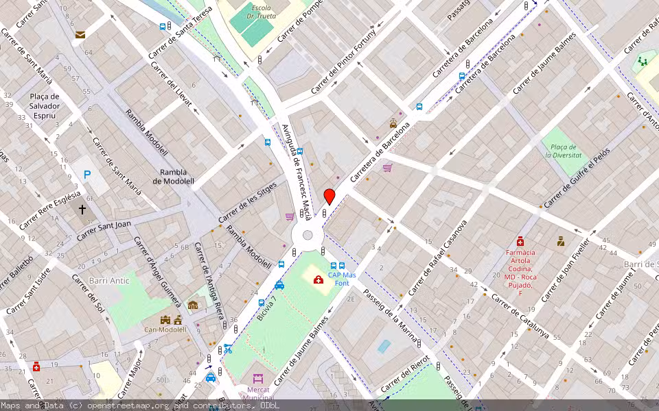 Mapa de Subasta Inmueble (Vivienda) en Viladecans, Barcelona