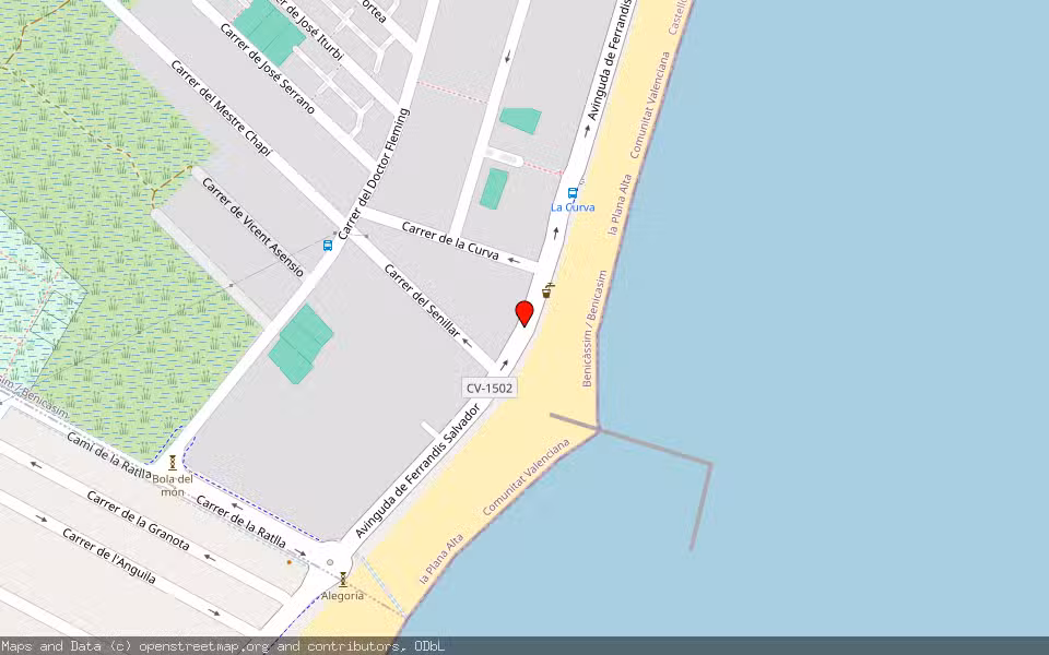 Mapa de Subasta Inmueble (Vivienda) en Benicasim, Castellón/Castelló