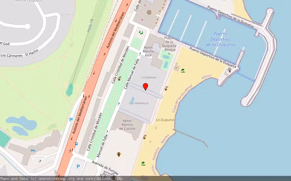 Mapa de Subasta Inmueble (Vivienda) en Manilva, Málaga