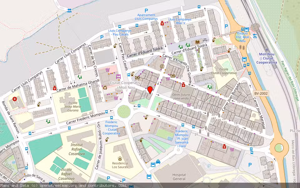 Mapa de Subasta Inmueble (Solar) en Sant Boi De Llobregat, Barcelona