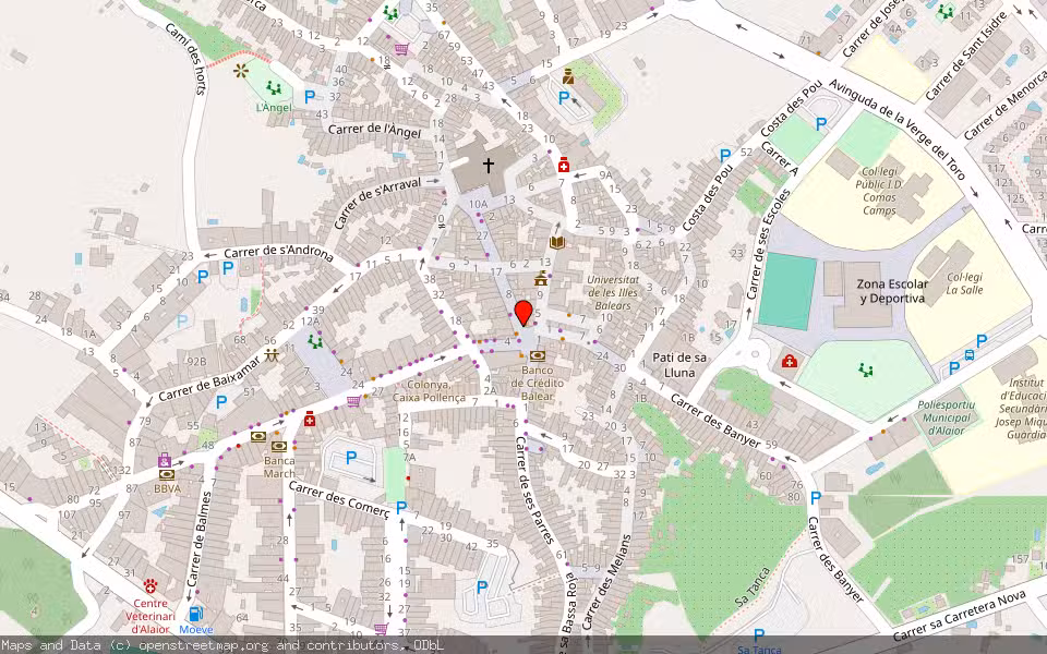Mapa de Subasta Inmueble (Vivienda) en Alaior, Illes Balears