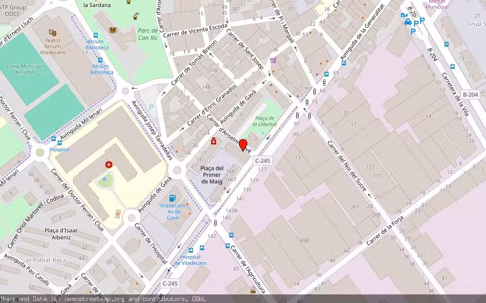 Mapa de Subasta Inmueble (Vivienda) en Viladecans, Barcelona
