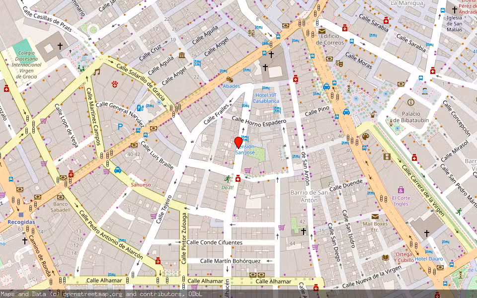 Mapa de Subasta Inmueble (Vivienda) en Granada