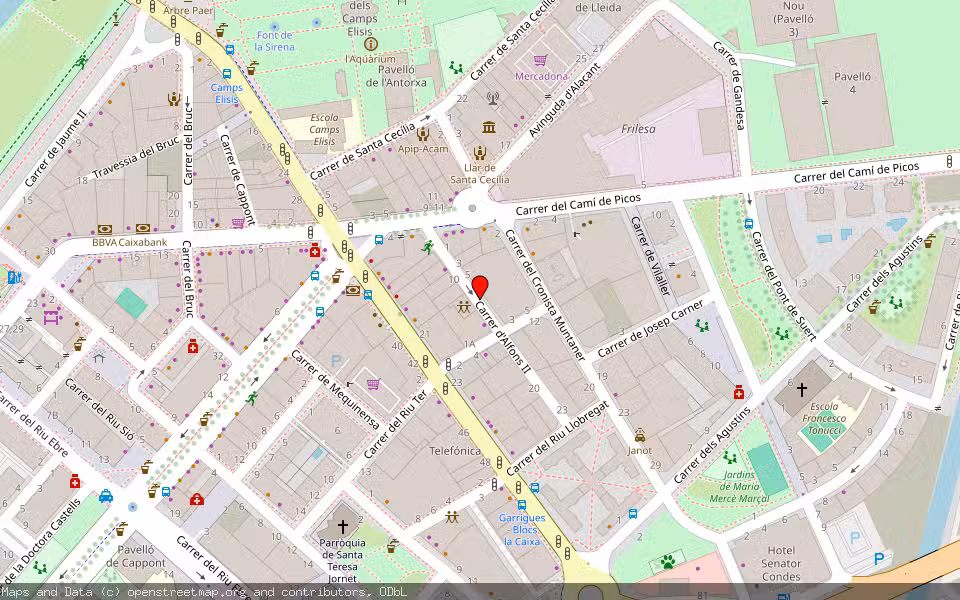 Mapa de Subasta Inmueble (Vivienda) en Lleida