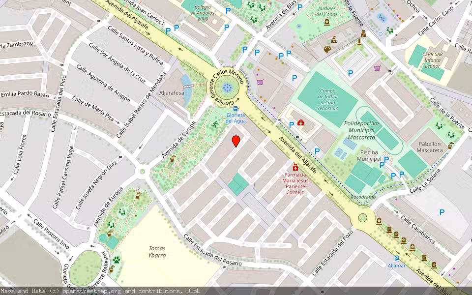 Mapa de Subasta Inmueble (Vivienda) en Tomares, Sevilla