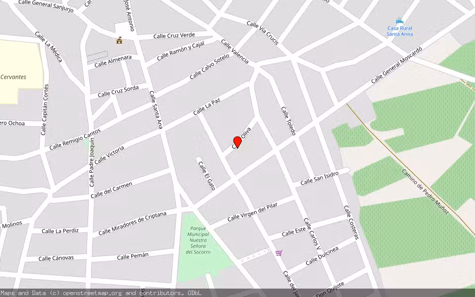 Mapa de Subasta Inmueble (Vivienda) en Miguel Esteban, Toledo