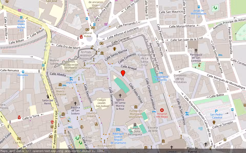 Mapa de Subasta Inmueble (Vivienda) en Leon, León