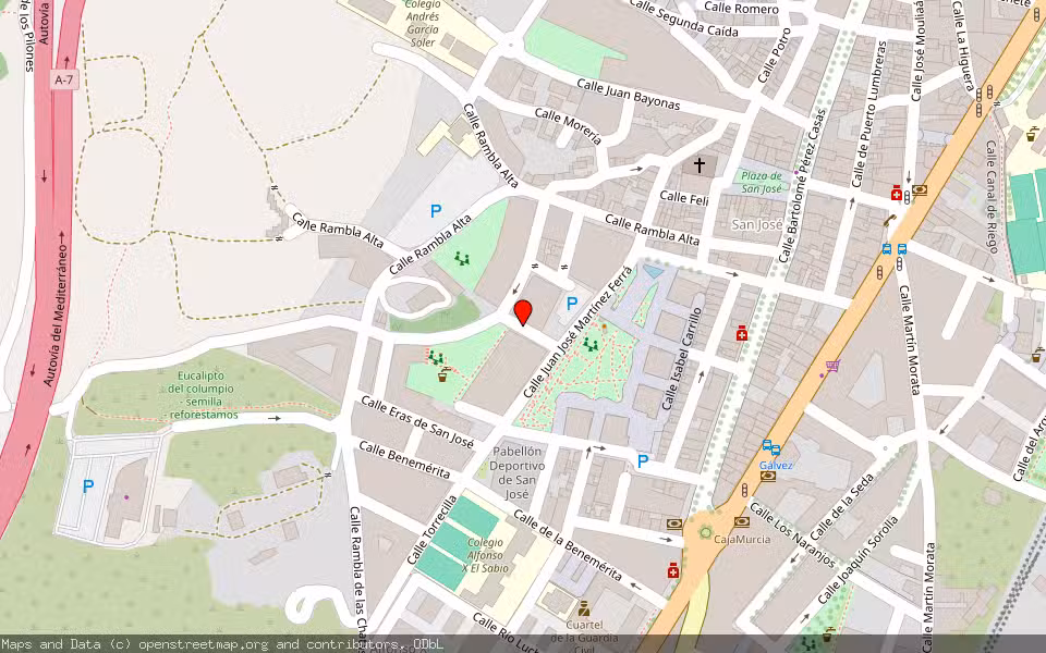 Mapa de Subasta Inmueble (Garaje) en Lorca, Murcia