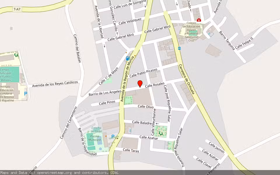 Mapa de Subasta Inmueble (Trastero) en Abanilla, Murcia