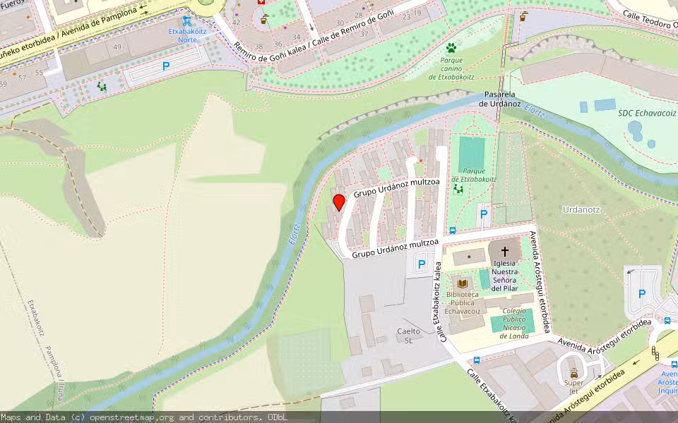 Mapa de Subasta Inmueble (Vivienda) en Pamplona, Navarra