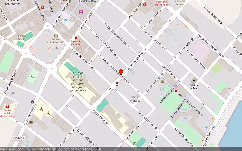 Mapa de Subasta Inmueble (Vivienda) en Benicarlo, Castellón/Castelló