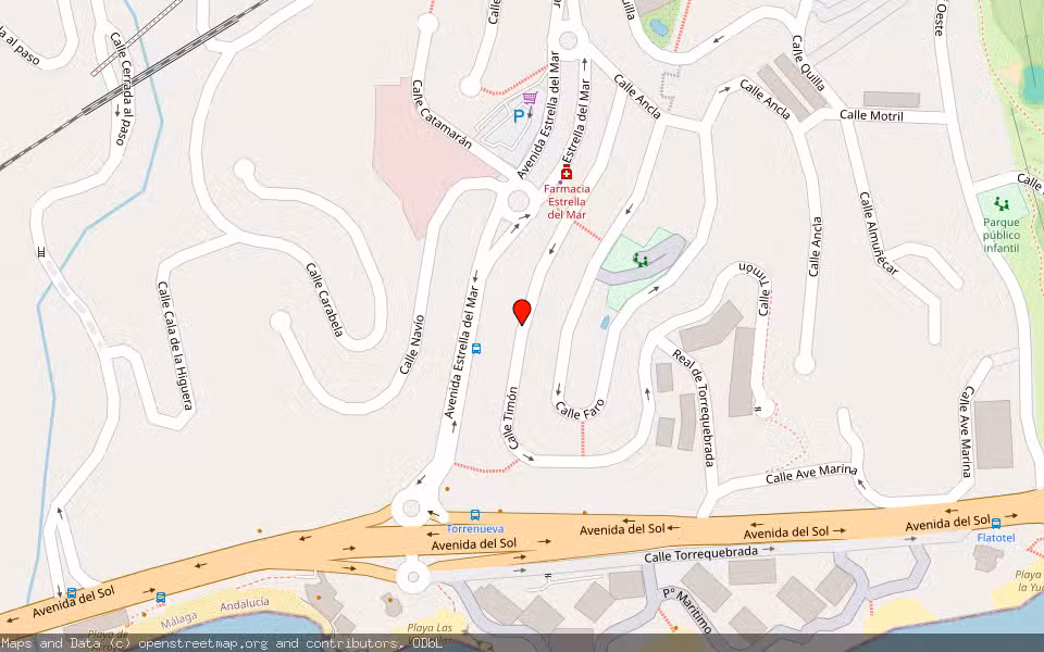 Mapa de Subasta Inmueble (Garaje) en Benalmadena, Málaga