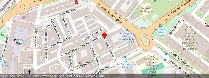 Mapa de Subasta de Inmueble (Local comercial) en Alcorcón, Madrid 
