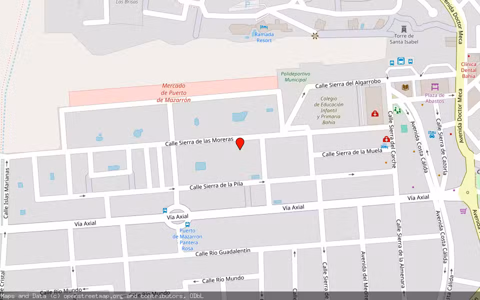 Mapa de Subasta Inmueble (Vivienda) en Mazarrón, Murcia